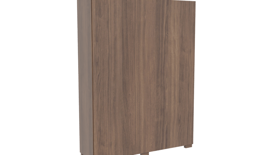 Stylish Wooden Storage Cabinet 3D - Professional 3D Model Render 4