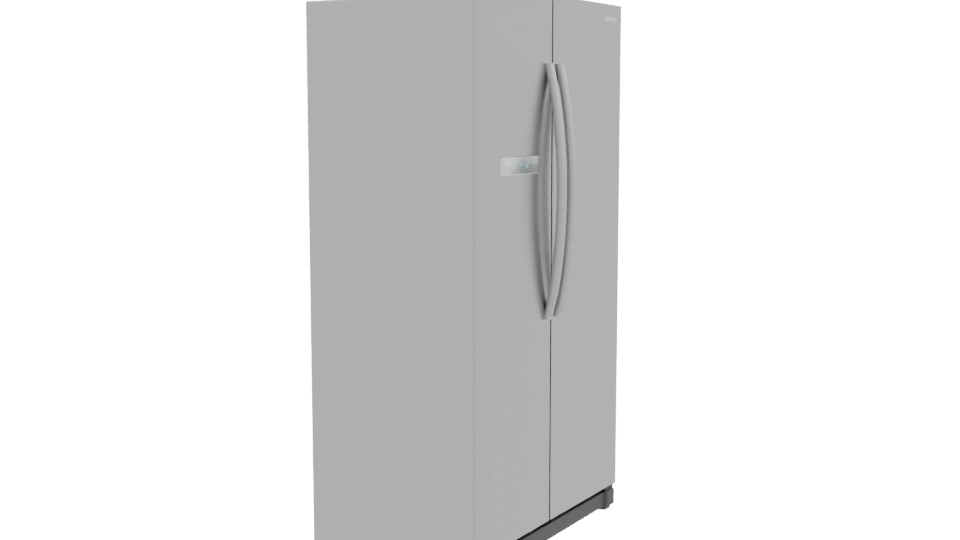 Sleek Stainless Steel Refrigerator 3D - Professional 3D Model Render 9