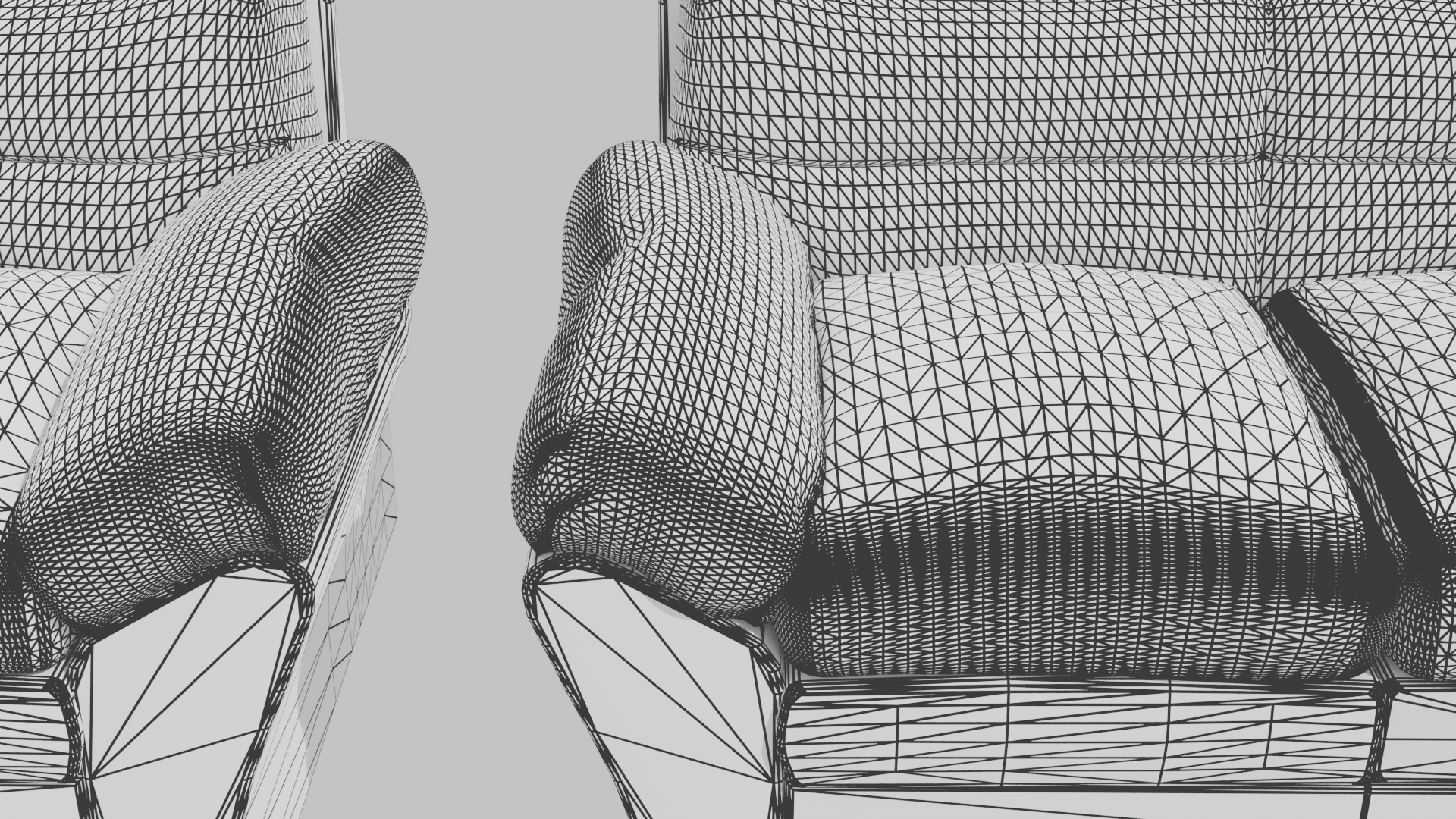 Contemporary Sofa Set 3D Model - Professional 3D Model Render 10