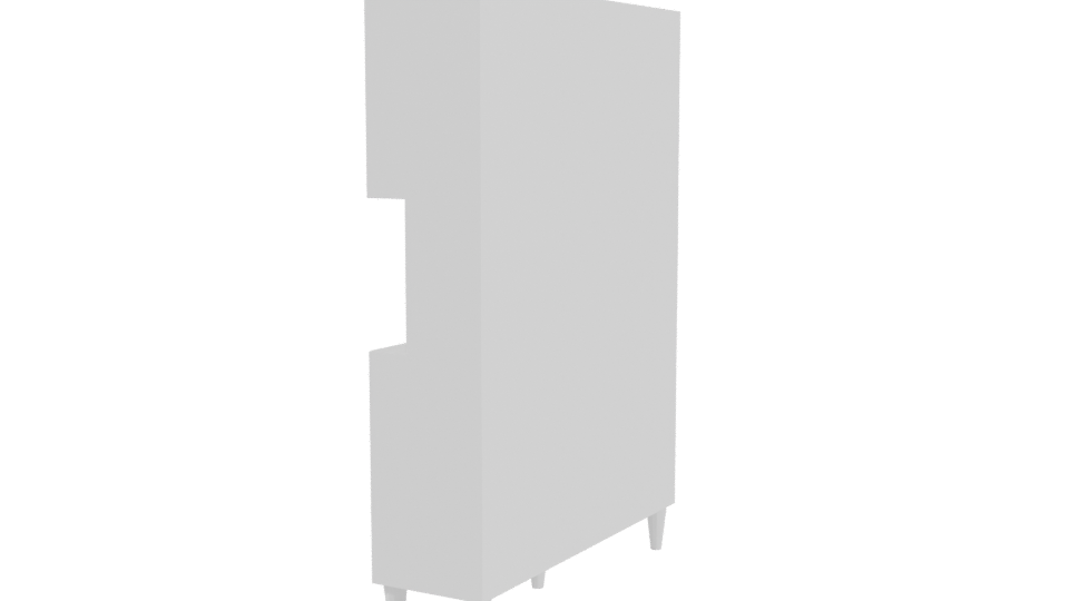 Stylish Modern Kitchen Cabinet 3D Model - Professional 3D Model Render 3