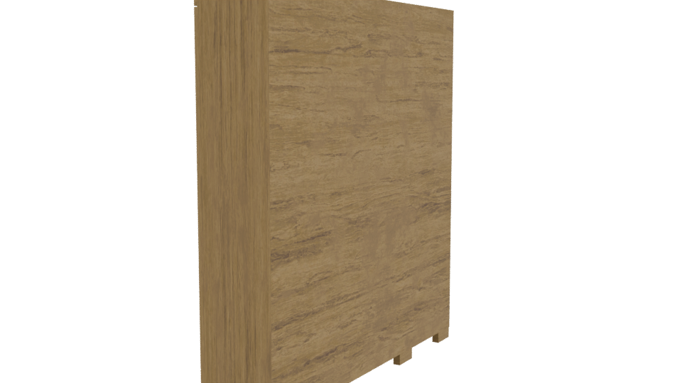 Stylish Wooden Cabinet 3D Model - Professional 3D Model Render 3