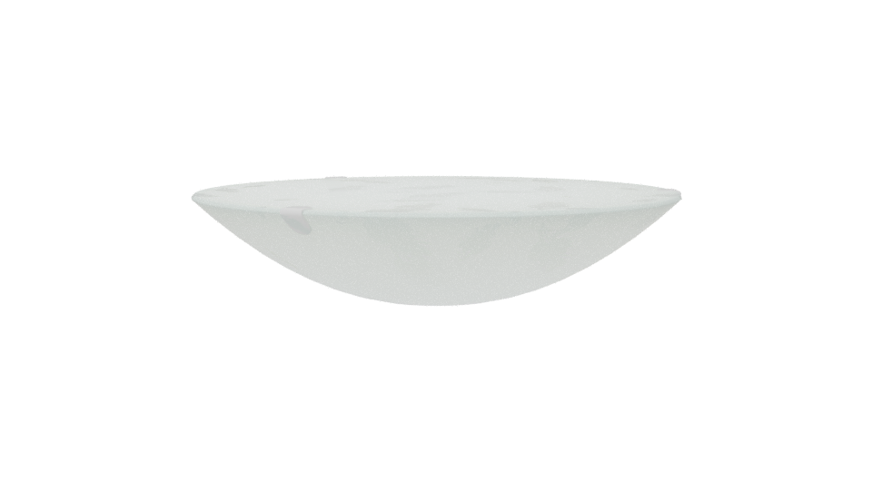 Elegant Shallow Glass Bowl 3D - Professional 3D Model Render 6