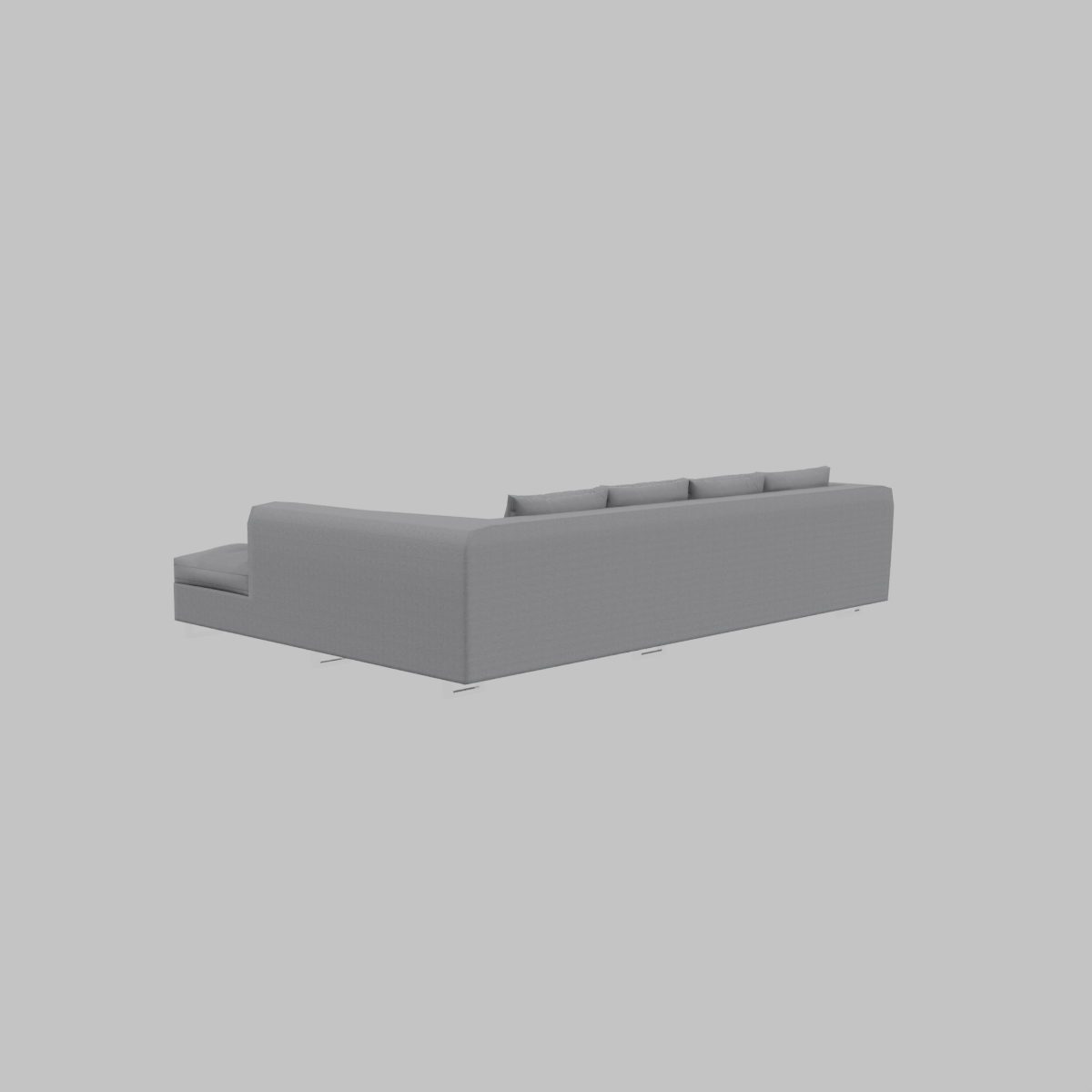 Modern Sectional Sofa 3D Model - Professional 3D Model Render 11