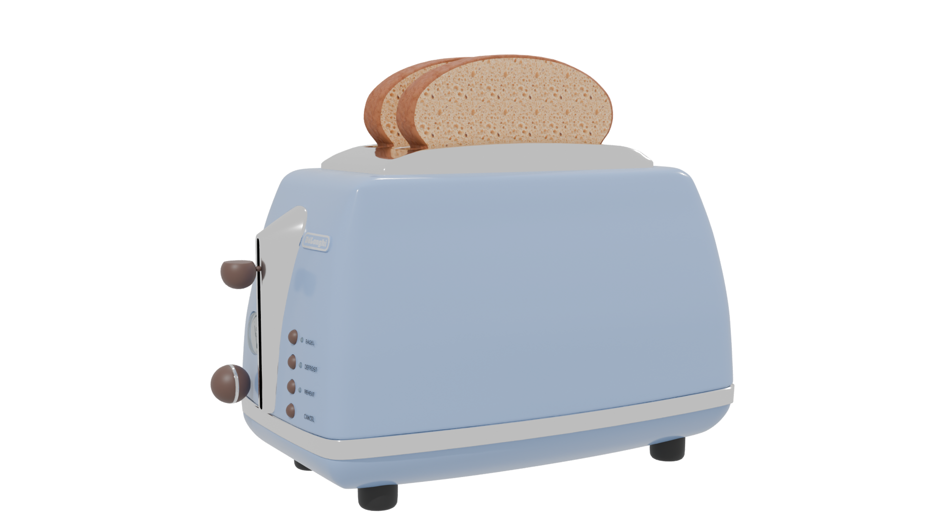 Stylish Vintage Toaster Model - Professional 3D Model Render 13
