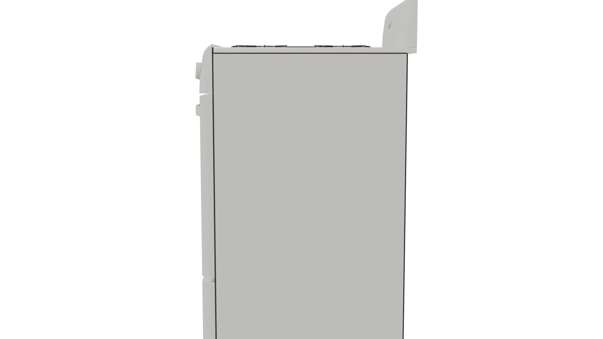 Stylish Gas Range Cooker 3D - Professional 3D Model Render 2