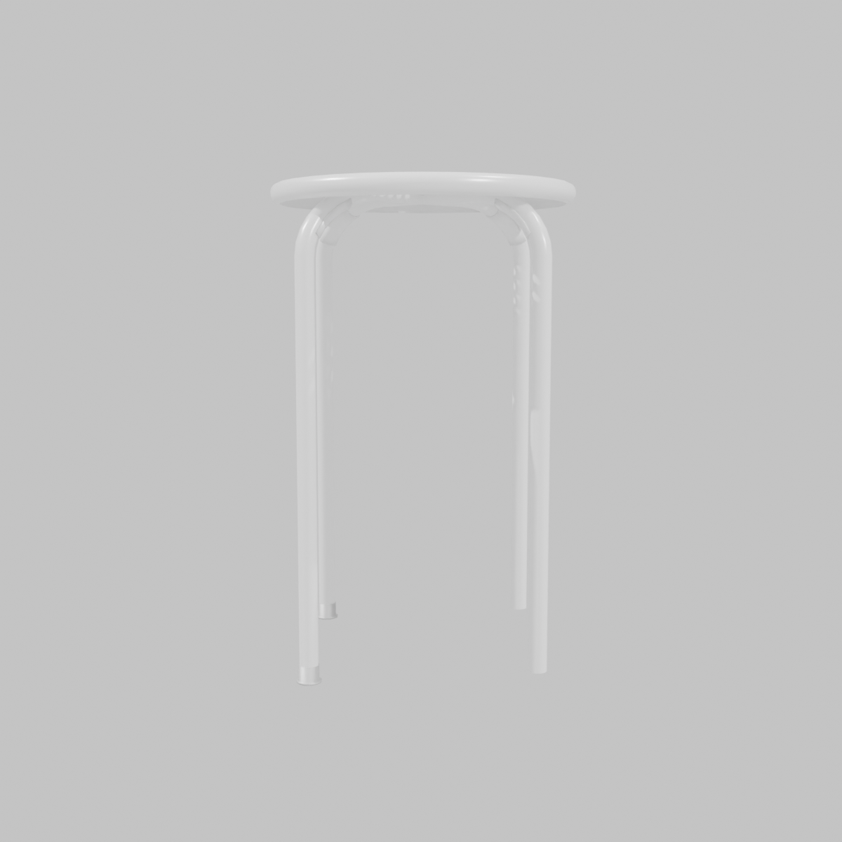 Banco perforado 30x30x45 cm blanco