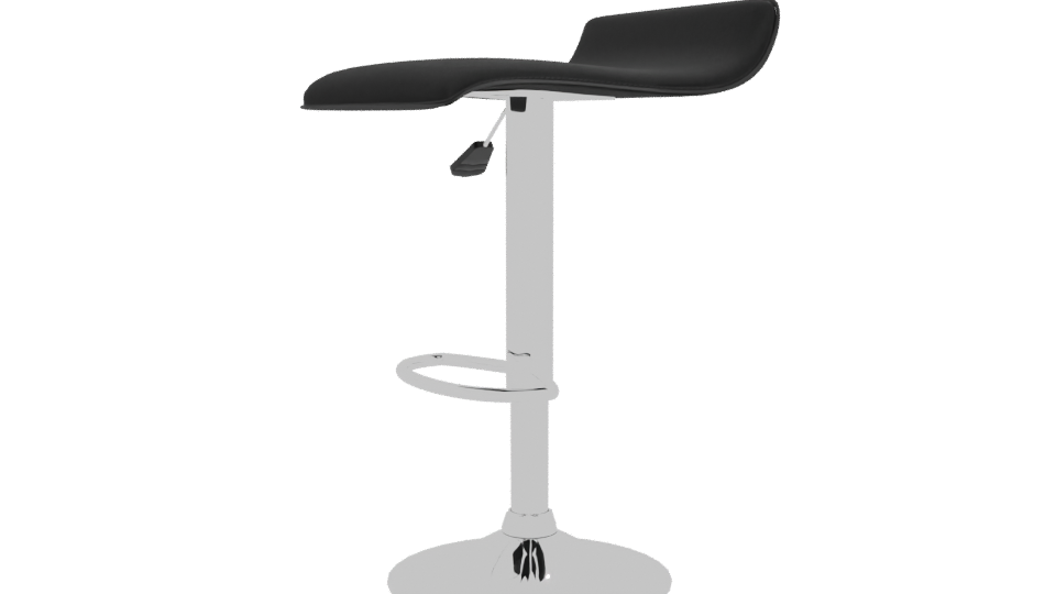 Sleek Modern Bar Stool 3D - Professional 3D Model Render 13