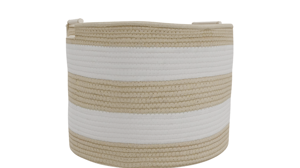 Stylish Woven Storage Basket 3D Model - Professional 3D Model Render 10