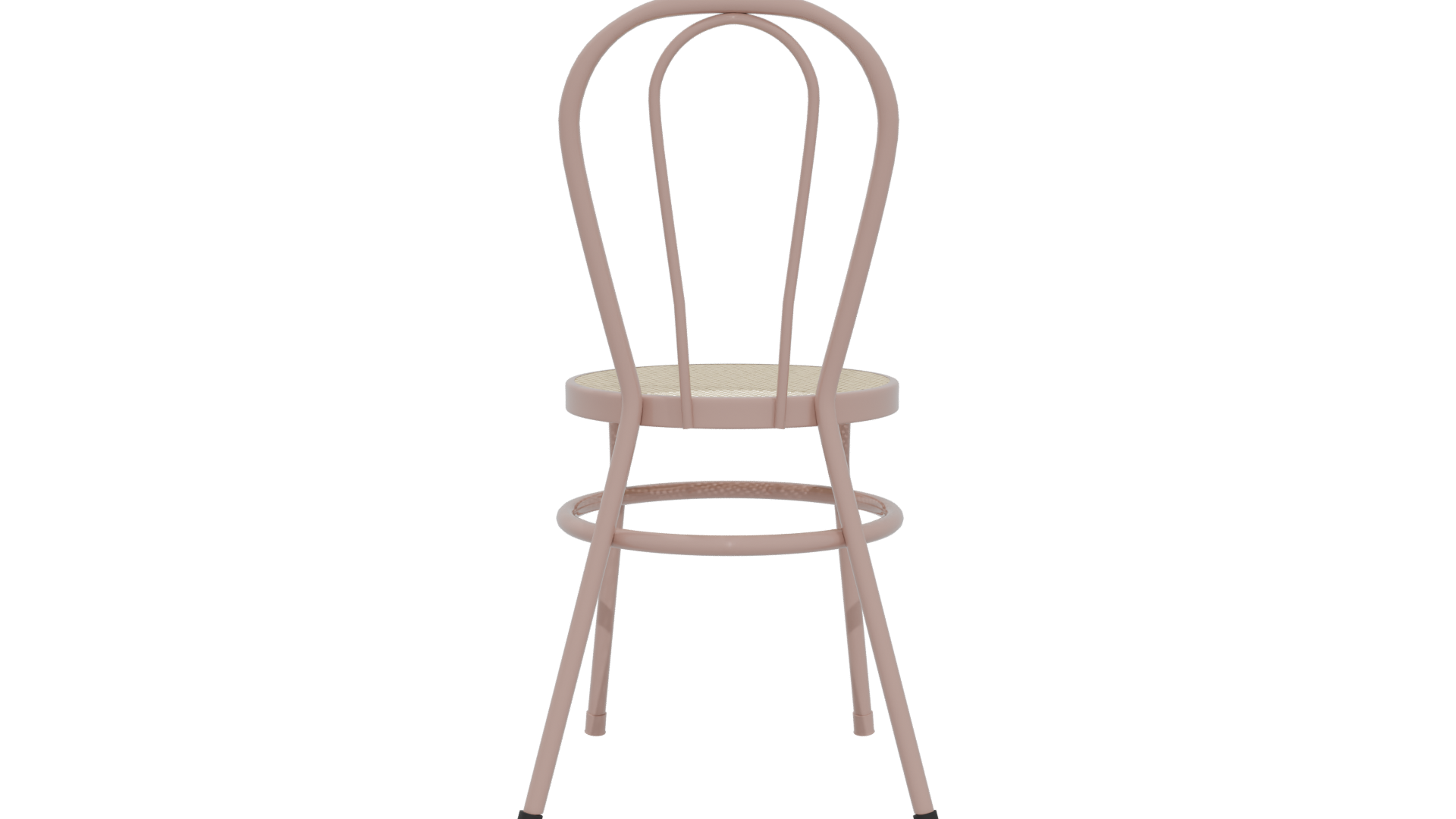 Stylish Pink Bistro Chair 3D Model - Professional 3D Model Render 5