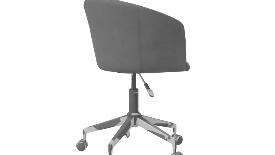 Stylish Modern Office Chair 3D Model - Professional 3D Model Render 7