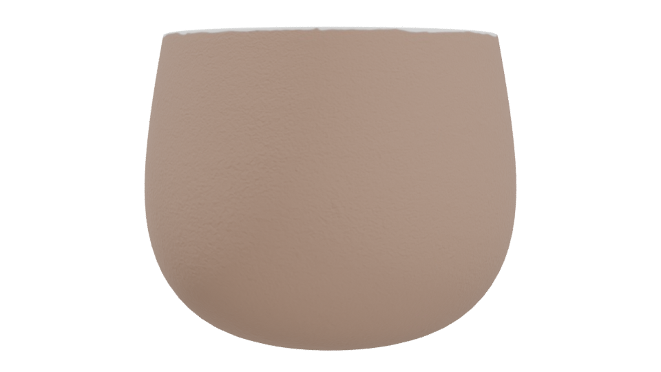 Minimalist Ceramic Flower Pot 3D - Professional 3D Model Render 4