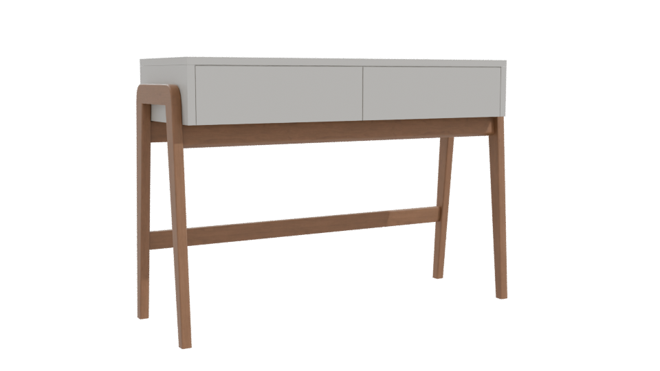Minimalist Wooden Console Table - Professional 3D Model Render 10