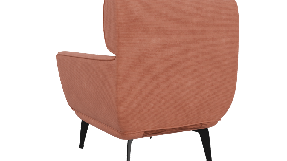 Contemporary Fabric Lounge Chair 3D - Professional 3D Model Render 4