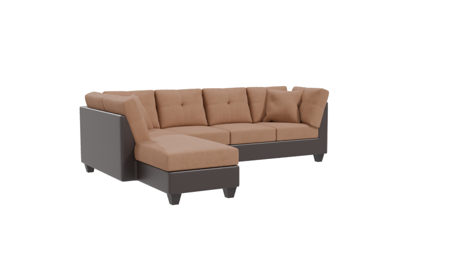 Stylish Sectional Sofa Model - Professional 3D Model Render 10