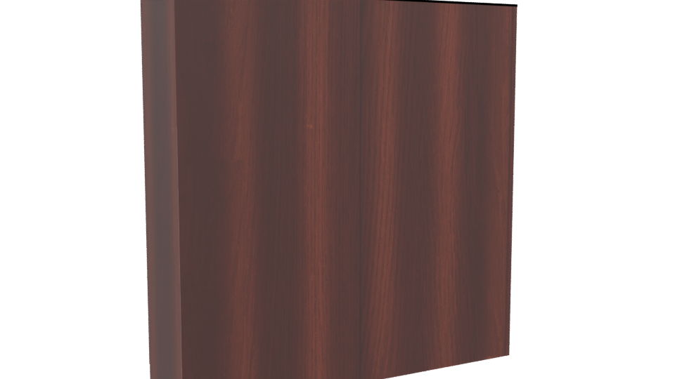 Stylish Wooden Storage Cabinet 3D - Professional 3D Model Render 4