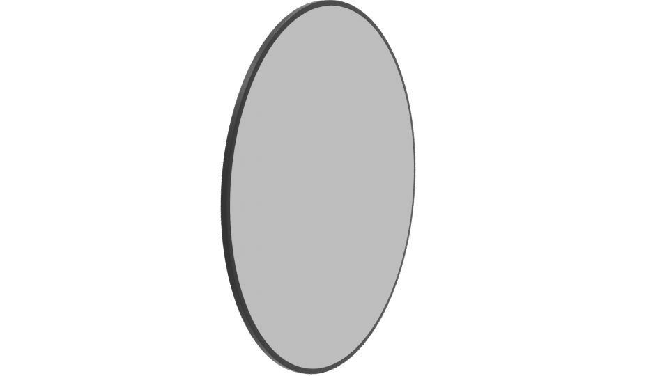 Glossy Round Mirror 3D Model - Professional 3D Model Render 9