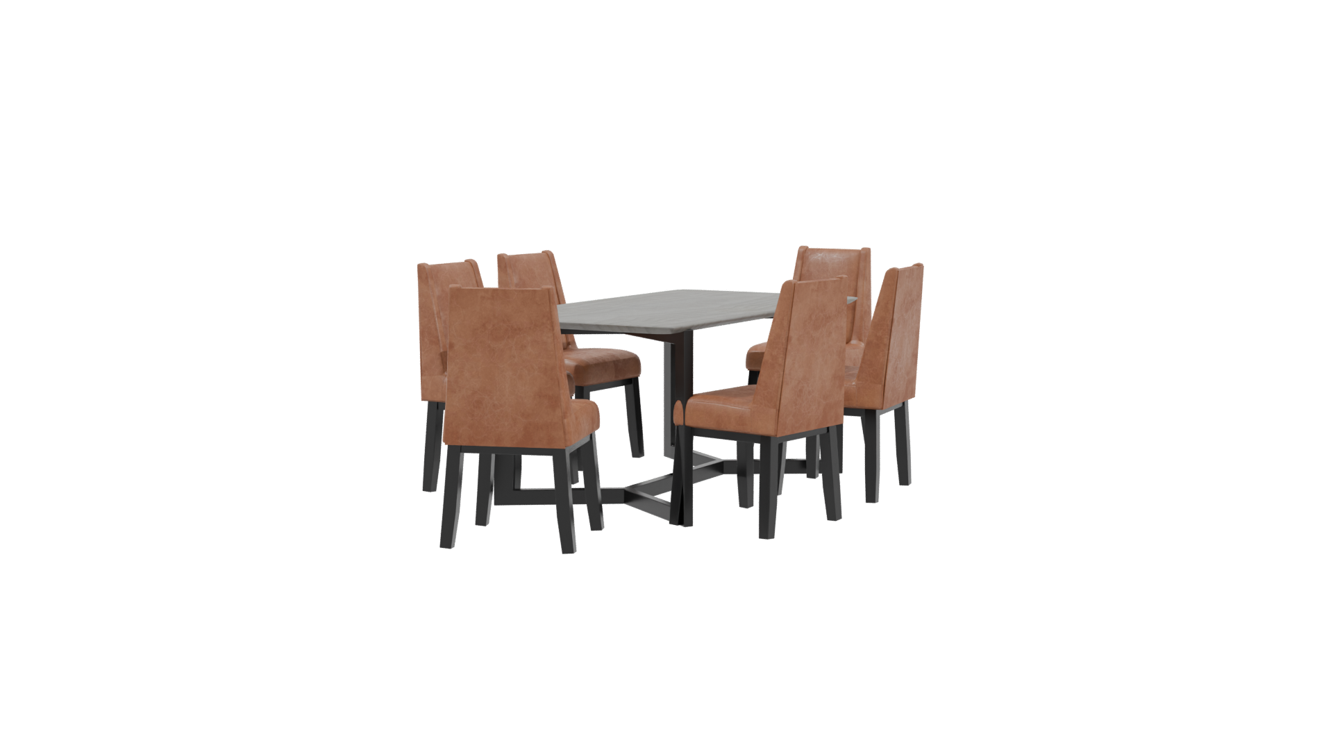 Stylish Dining Table Set 3D - Professional 3D Model Render 12