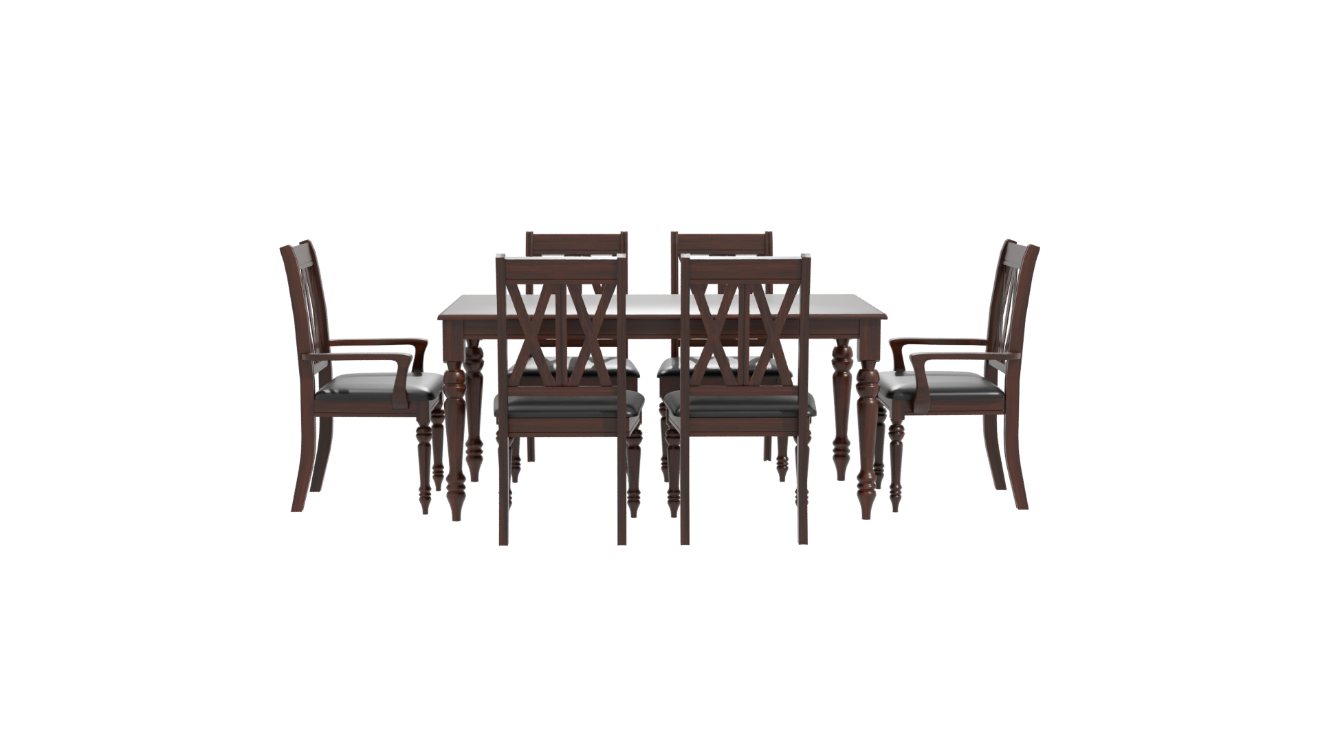 Elegant Dining Table Set 3D - Professional 3D Model Render 11