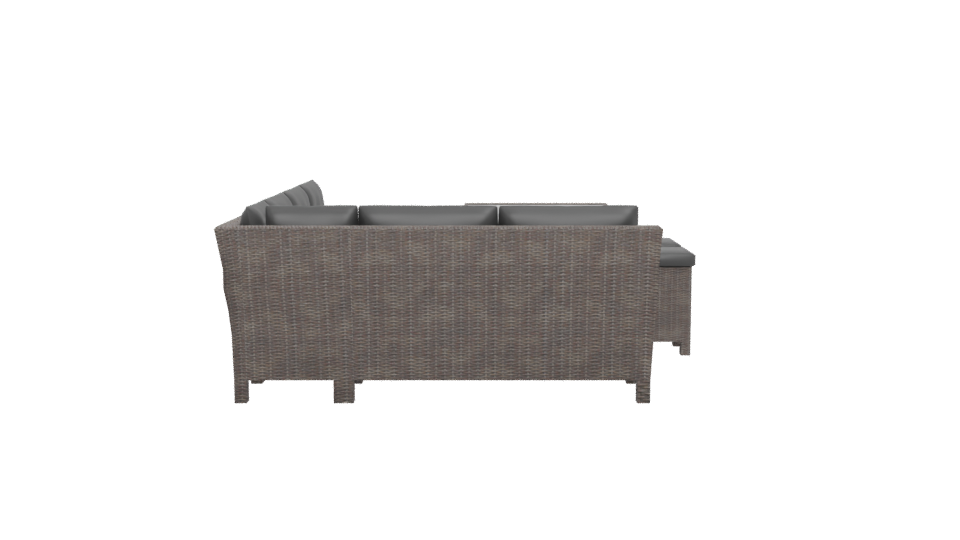 Stylish Outdoor Lounge Set 3D Model - Professional 3D Model Render 5