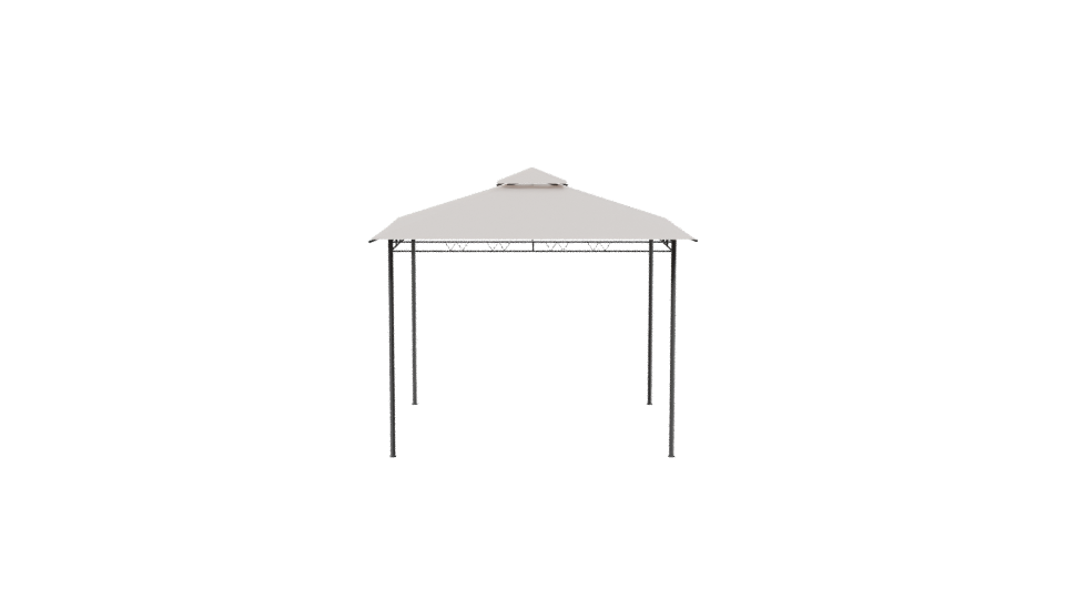 Stylish Outdoor Gazebo Model - Professional 3D Model Render 8