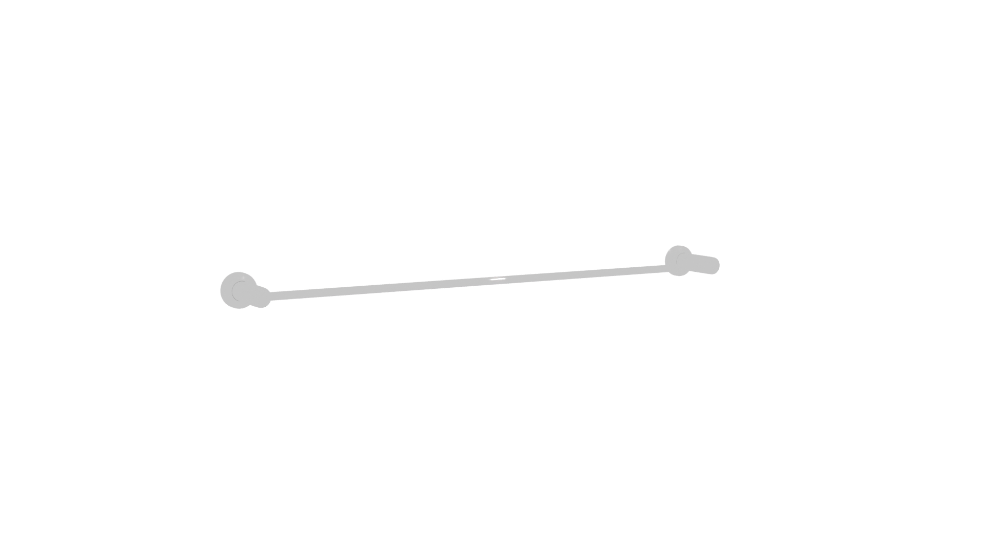 Chrome Towel Bar 3D Model - Professional 3D Model Render 10