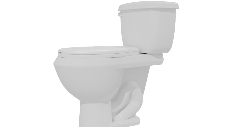 Stylish Bathroom Toilet Model - Professional 3D Model Render 13