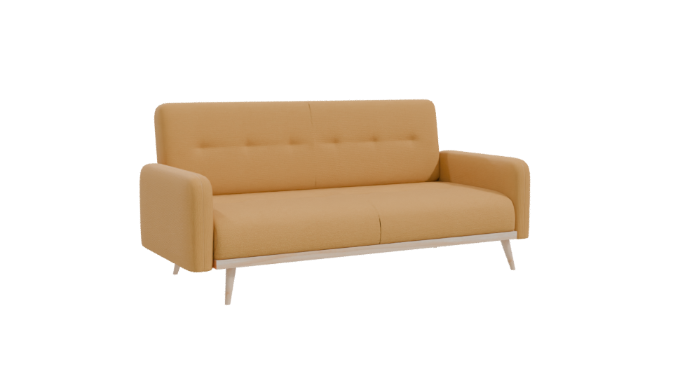 Stylish Mid-Century Modern Sofa 3D Model - Professional 3D Model Render 10
