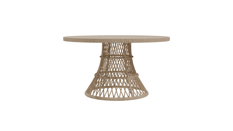 Stylish Round Dining Table 3D - Professional 3D Model Render 10