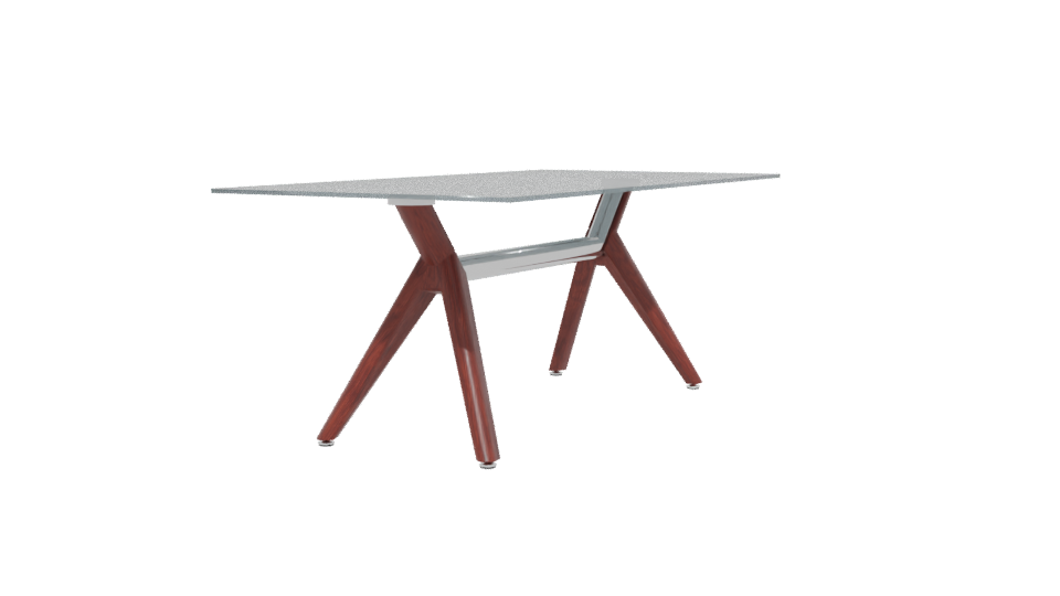 Stylish Glass Dining Table 3D - Professional 3D Model Render 12