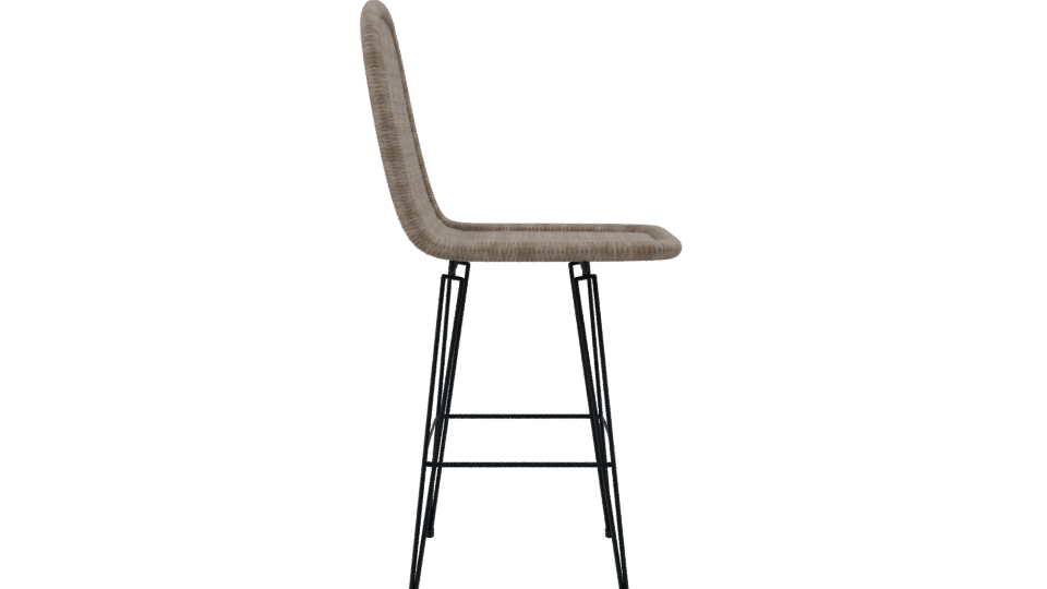 Stylish Modern Bar Stool 3D - Professional 3D Model Render 8