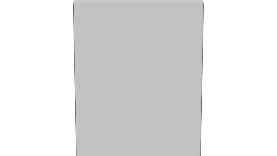 Sleek Modern Plastic Trash Bin 3D Model - Professional 3D Model Render 8