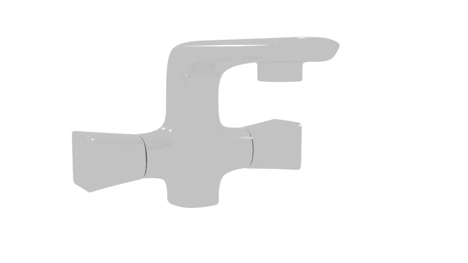 Stylish Modern Bathroom Faucet 3D Model - Professional 3D Model Render 10