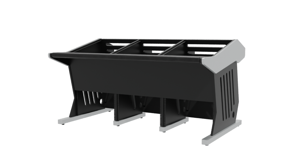 Stylish Modern Storage Shelving Unit - Professional 3D Model Render 12