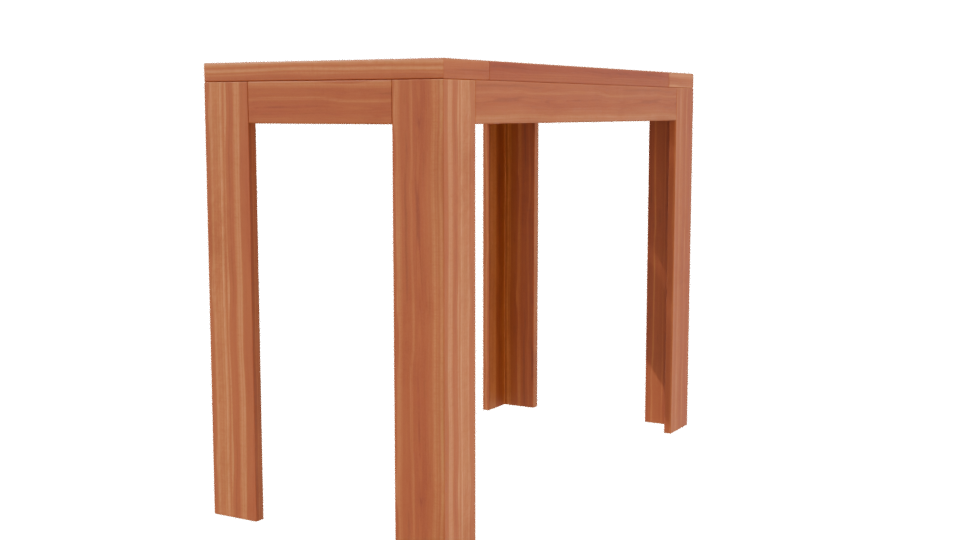 Stylish Wooden Table Model 3D - Professional 3D Model Render 3