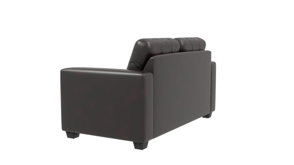Stylish Modern Leather Sofa 3D Model - Professional 3D Model Render 3