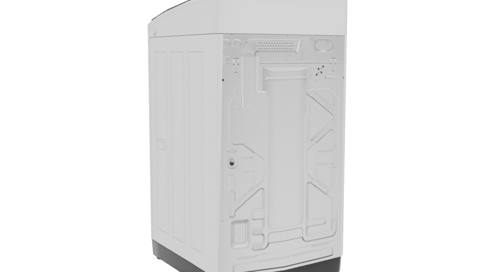 Top-Loading Washing Machine 3D Model - Professional 3D Model Render 4