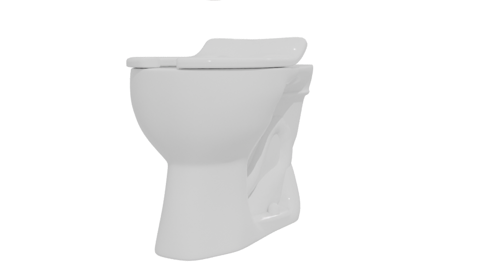 Minimalist Toilet 3D Model - Professional 3D Model Render 12