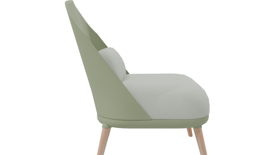 Stylish Modern Lounge Chair 3D - Professional 3D Model Render 8