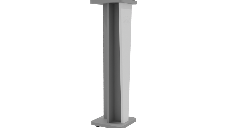 Stand Croce 42 Gloss White 3D - Professional 3D Model Render 9
