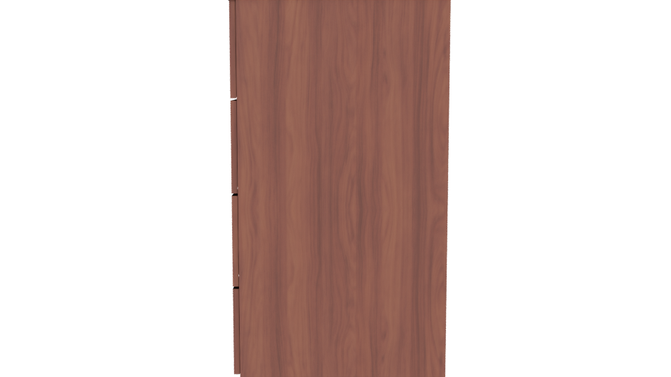 Stylish Wooden Drawer Unit 3D - Professional 3D Model Render 2