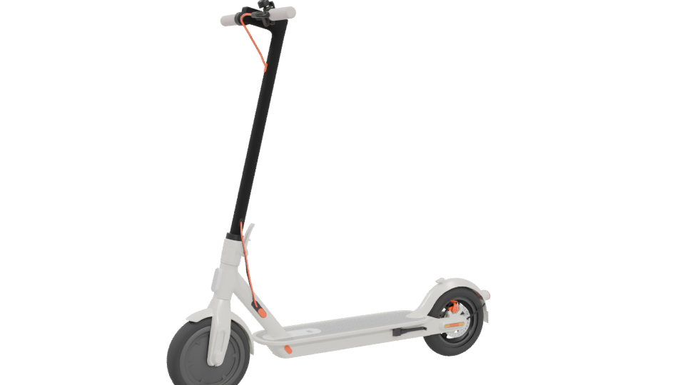 Stylish Electric Scooter 3D Model - Professional 3D Model Render 4