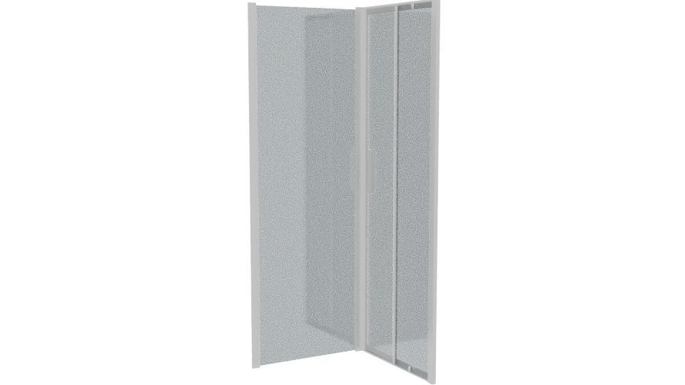Stylish Glass Shower Door 3D - Professional 3D Model Render 7