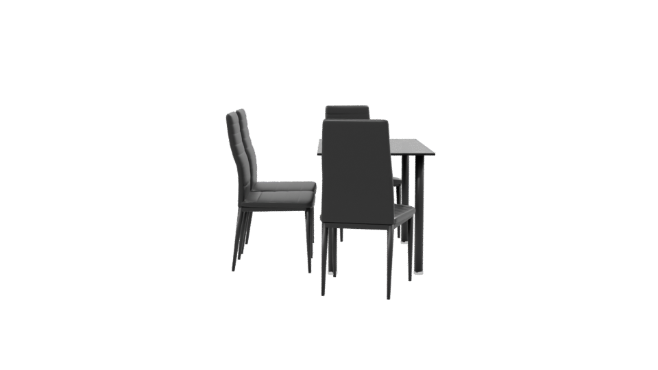Stylish Modern Dining Set 3D - Professional 3D Model Render 8