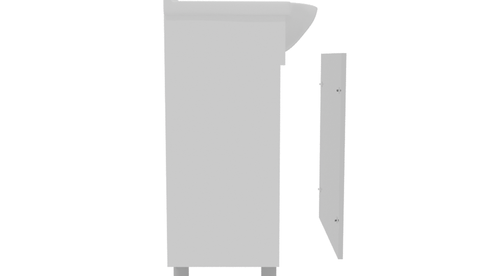 Sleek Minimalist Bathroom Cabinet 3D - Professional 3D Model Render 8