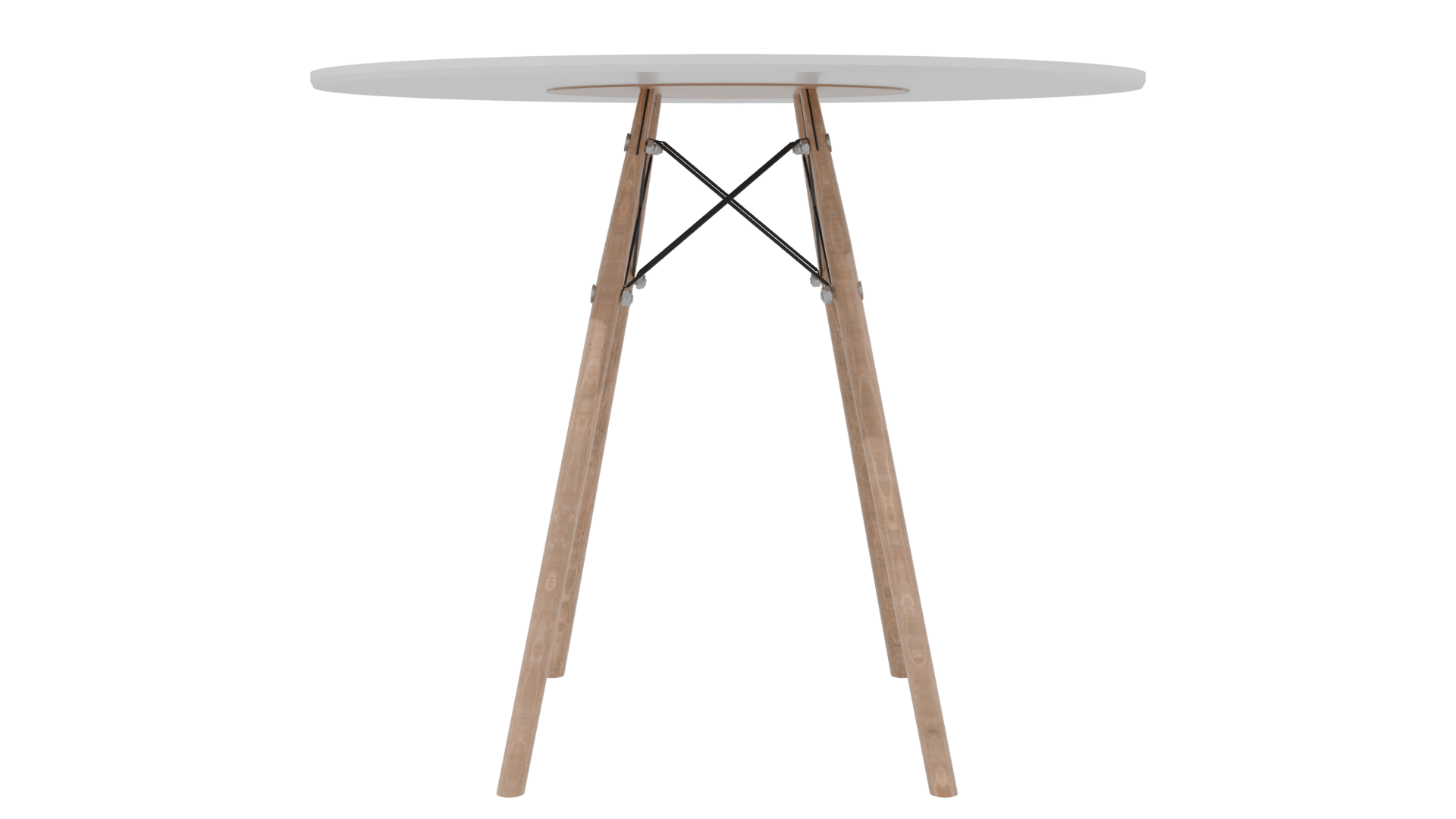 Minimalist Round Table 3D Model - Professional 3D Model Render 2