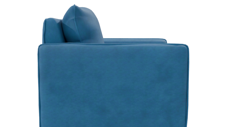 Stylish Modern Fabric Armchair 3D Model - Professional 3D Model Render 8