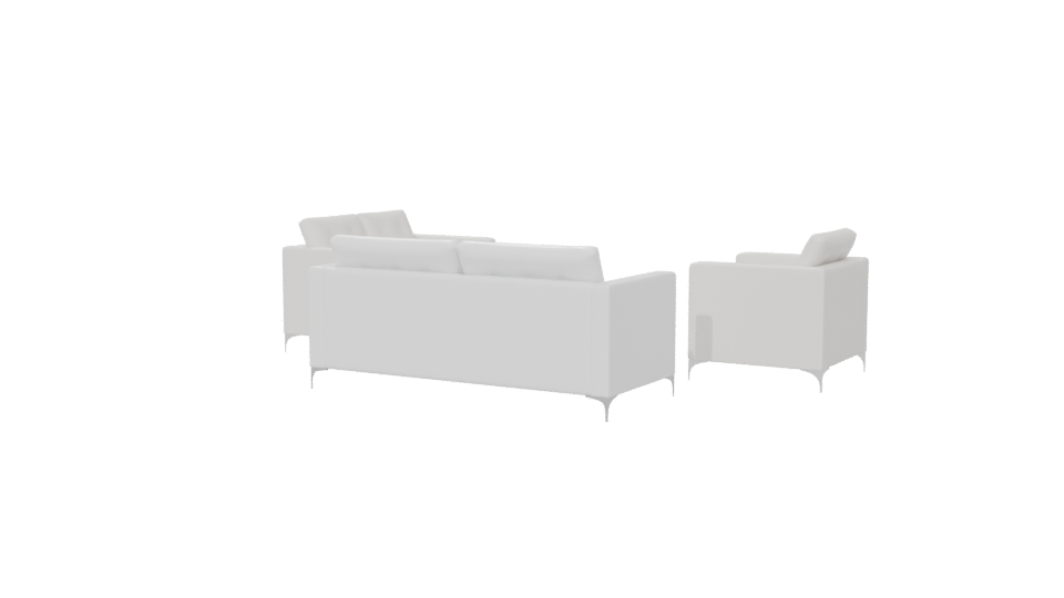 Cozy Modern Sofa Set 3D - Professional 3D Model Render 6