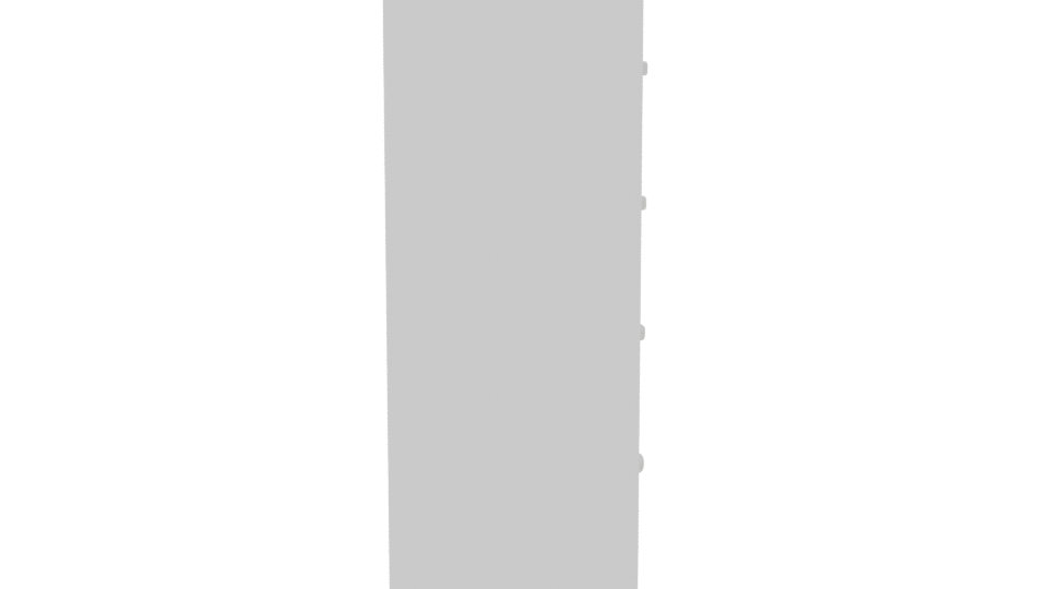 Sleek Modern Drawer Cabinet 3D - Professional 3D Model Render 8