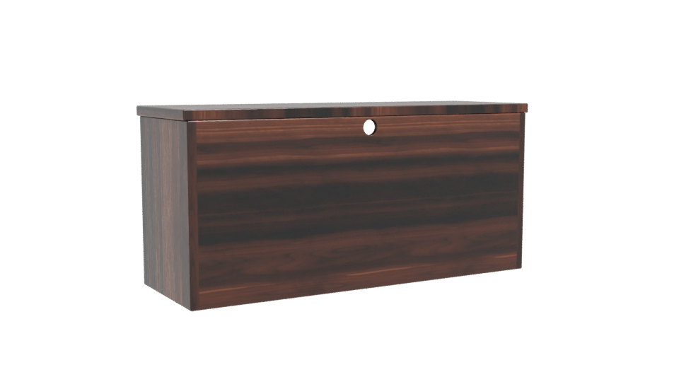 Stylish Wooden Media Console 3D - Professional 3D Model Render 4