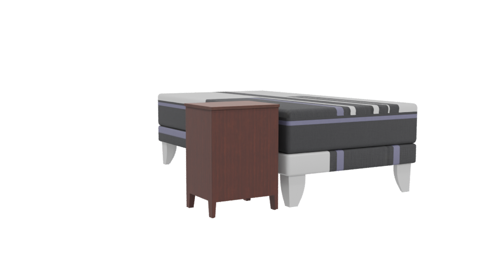 Stylish Bedroom Mattress Set 3D - Professional 3D Model Render 4